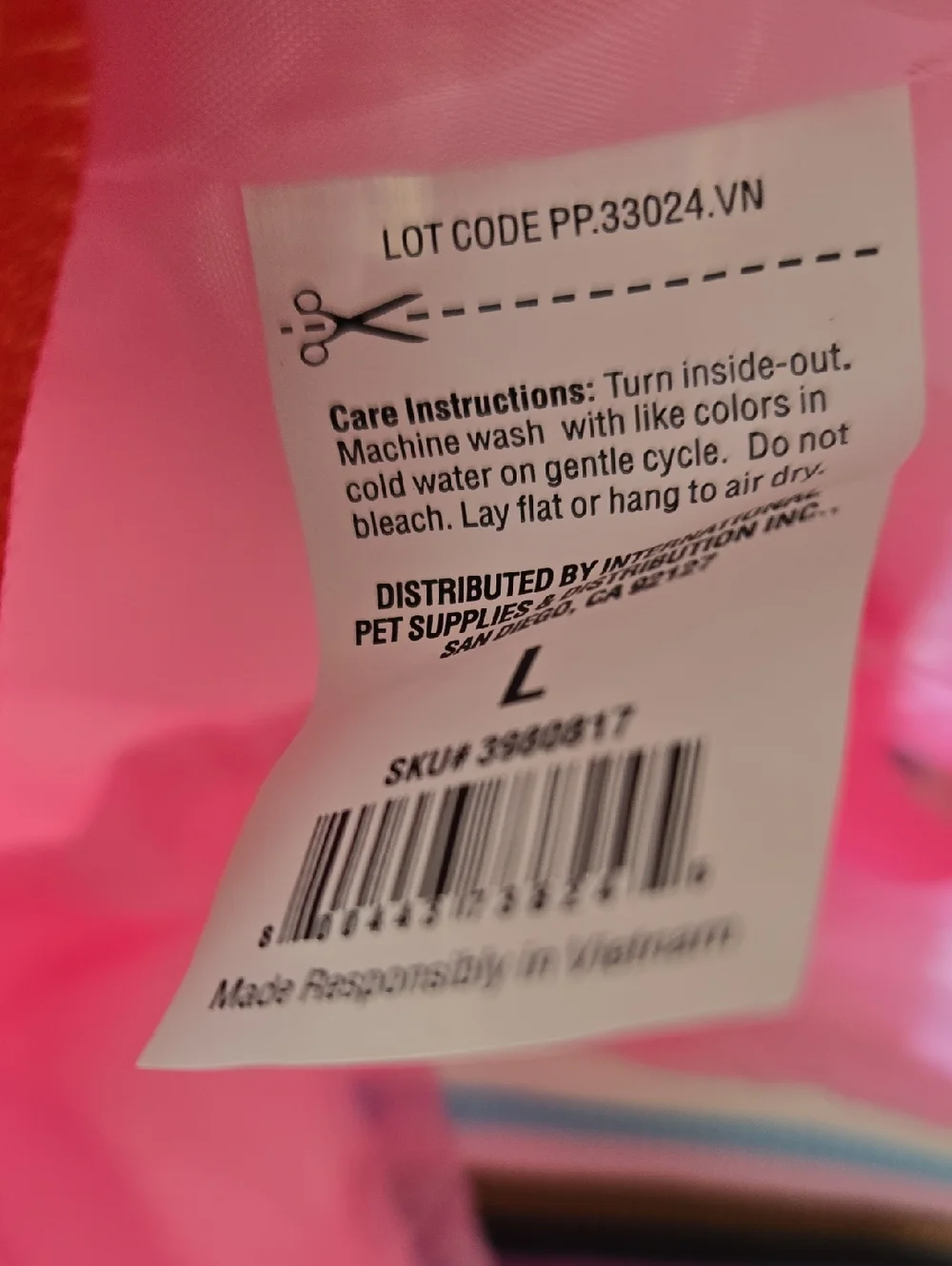 Youly Pride Collection Pink Dog Jacket with Rainbow Accents